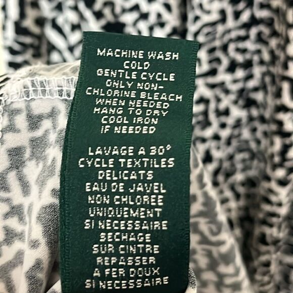 Ralph Lauren faux wrap dress with flutter accent size 12 - Picture 8 of 9